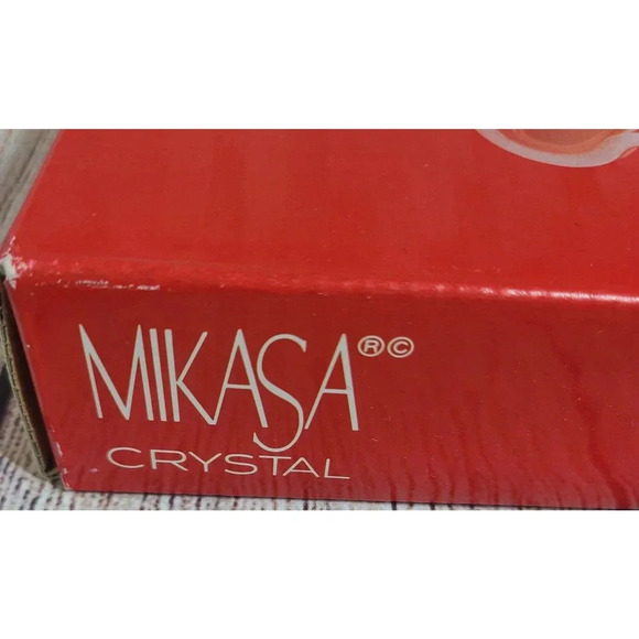 Mikasa Crystal Glass Christmas Snowman Serving Platter 11.5" WY167/312 Japan New - Picture 6 of 6